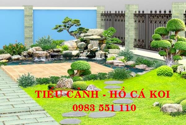 Thiết kế thi công tiểu cảnh sân vườn tại Bắc Giang